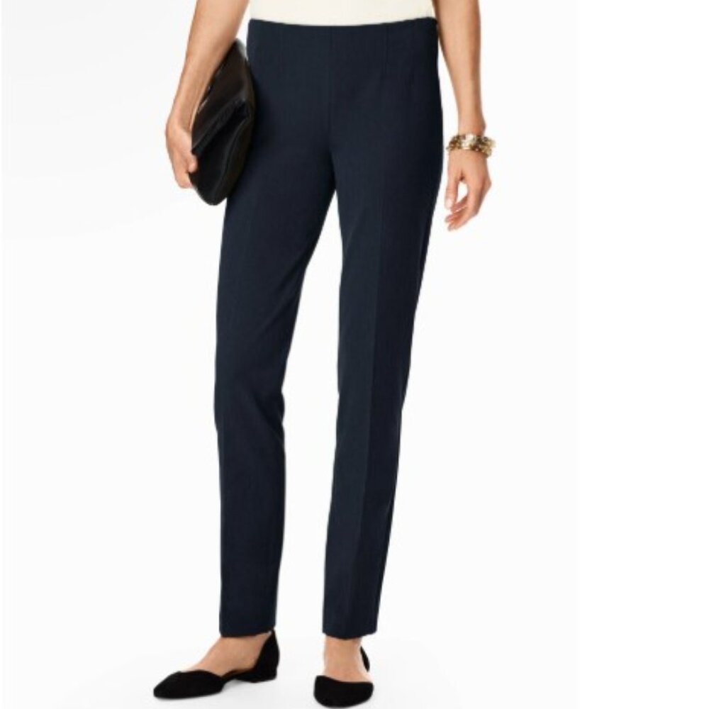 Talbots Heritage Navy Classic Tapered Slim Fit Stretch Twill Pant- Sz. 10